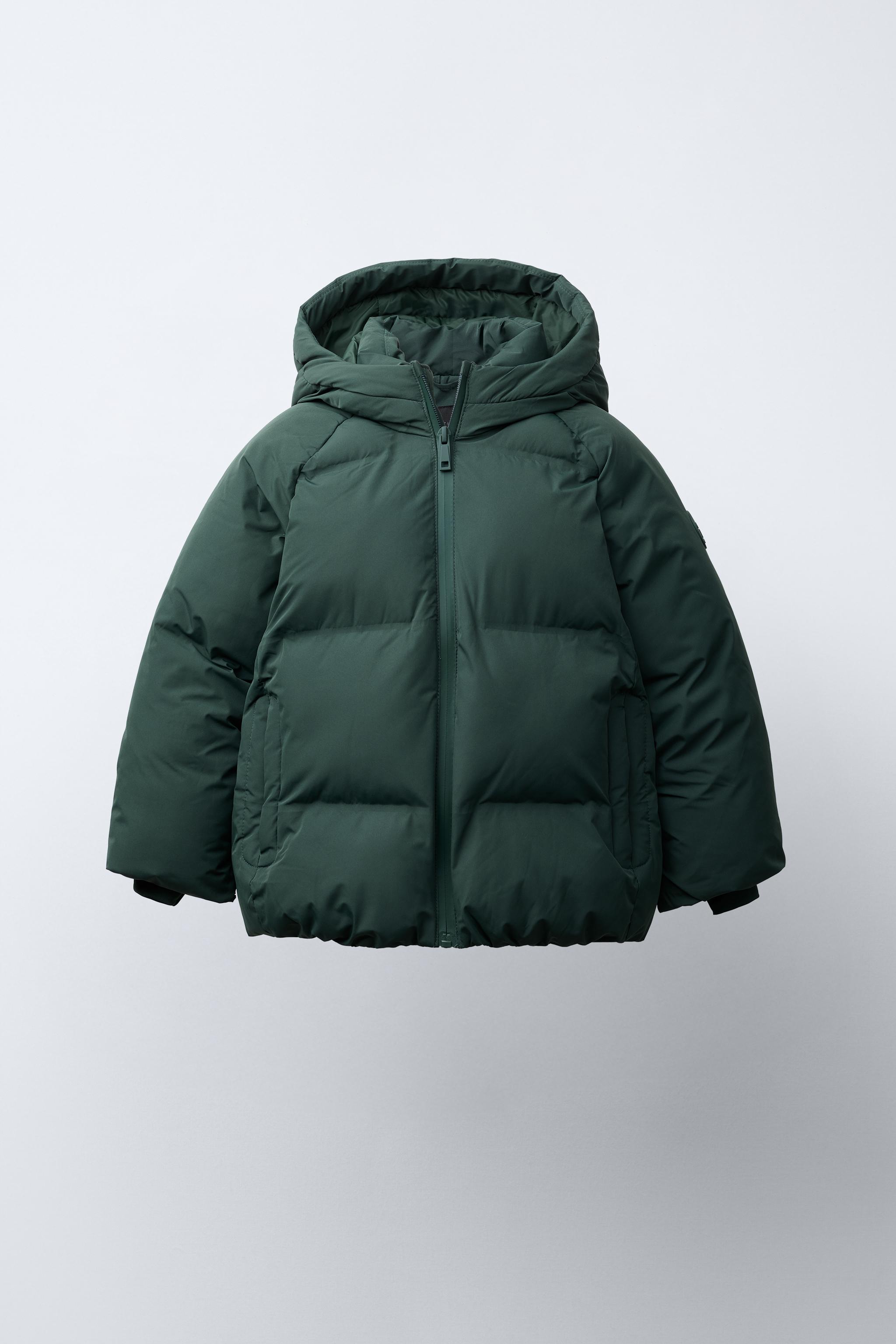 WATER REPELLENT HOODIE PUFFER COAT